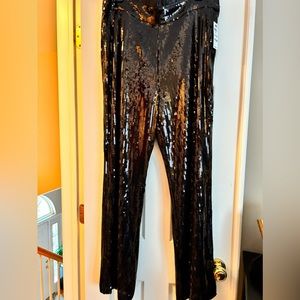 NWT sequined pants. Super cute with a jazzy tee shirt and heels.